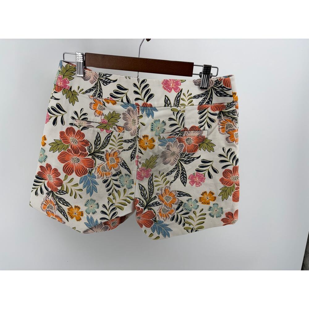 LOFT The Riviera Short Floral Linen Blend Shorts Women’s Size‎ 4 Summer - Picture 6 of 9